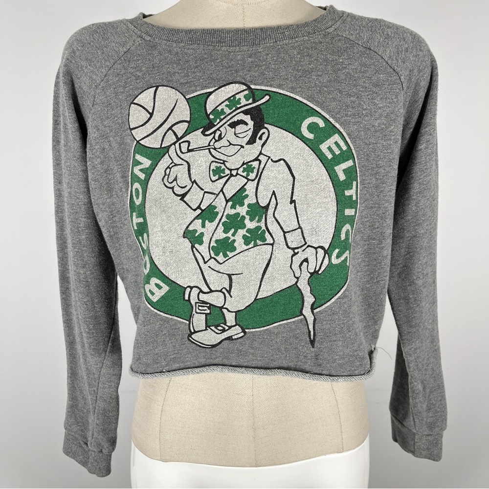 Boston Celtics cropped sweatshirt women size Small